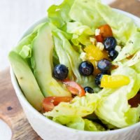  salad with fruity dressing 
